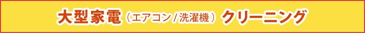 大型家電（エアコン/洗濯機）分解クリーニング