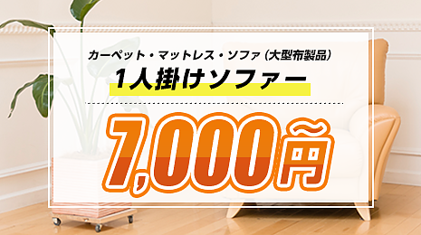 カーペット・マットレス・ソファ（大型布製品） 1人掛けソファー 7,000円～