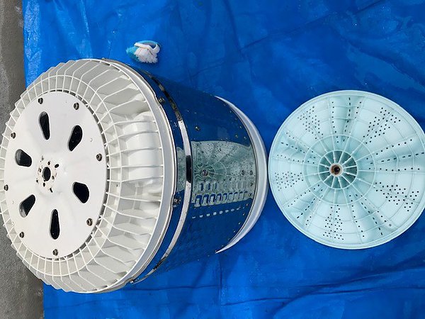 熊本県菊池市・縦型洗濯機分解清掃の画像